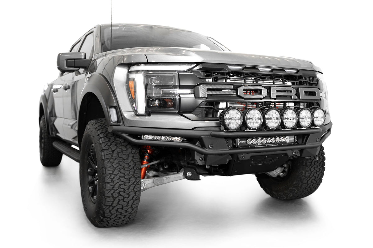 2021+ Ford F-150 Raptor Race Series Front Bumper Light Hoop Addictive Desert Designs-1