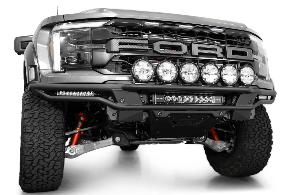 2021+ Ford F-150 Raptor Race Series Front Bumper Light Hoop Addictive Desert Designs-2
