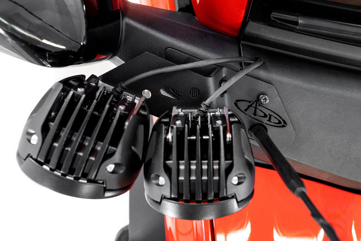 2021+ Ford Bronco, Bronco Raptor Dual Ditch Light Brackets Addictive Desert Designs-1