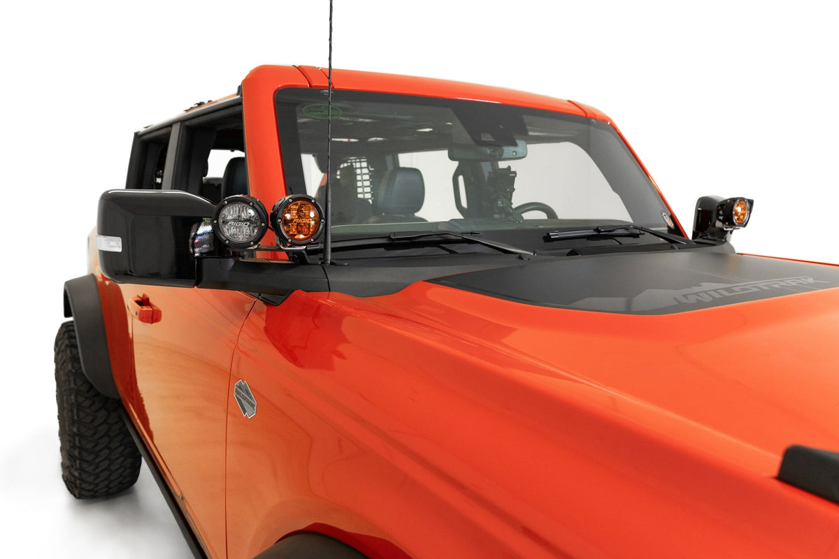 2021+ Ford Bronco, Bronco Raptor Dual Ditch Light Brackets Addictive Desert Designs-9
