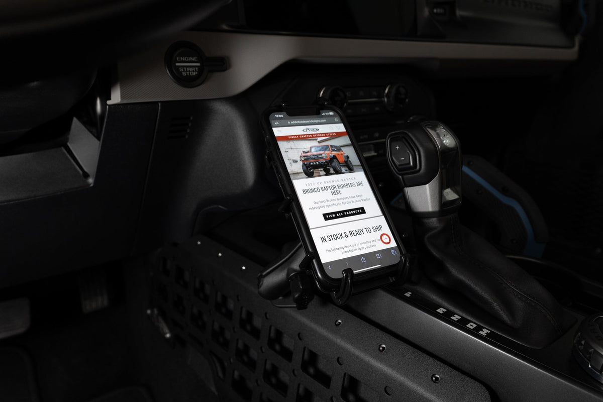 2021+ Ford Bronco, Bronco Raptor Center Console Molle Panels Addictive Desert Designs-4