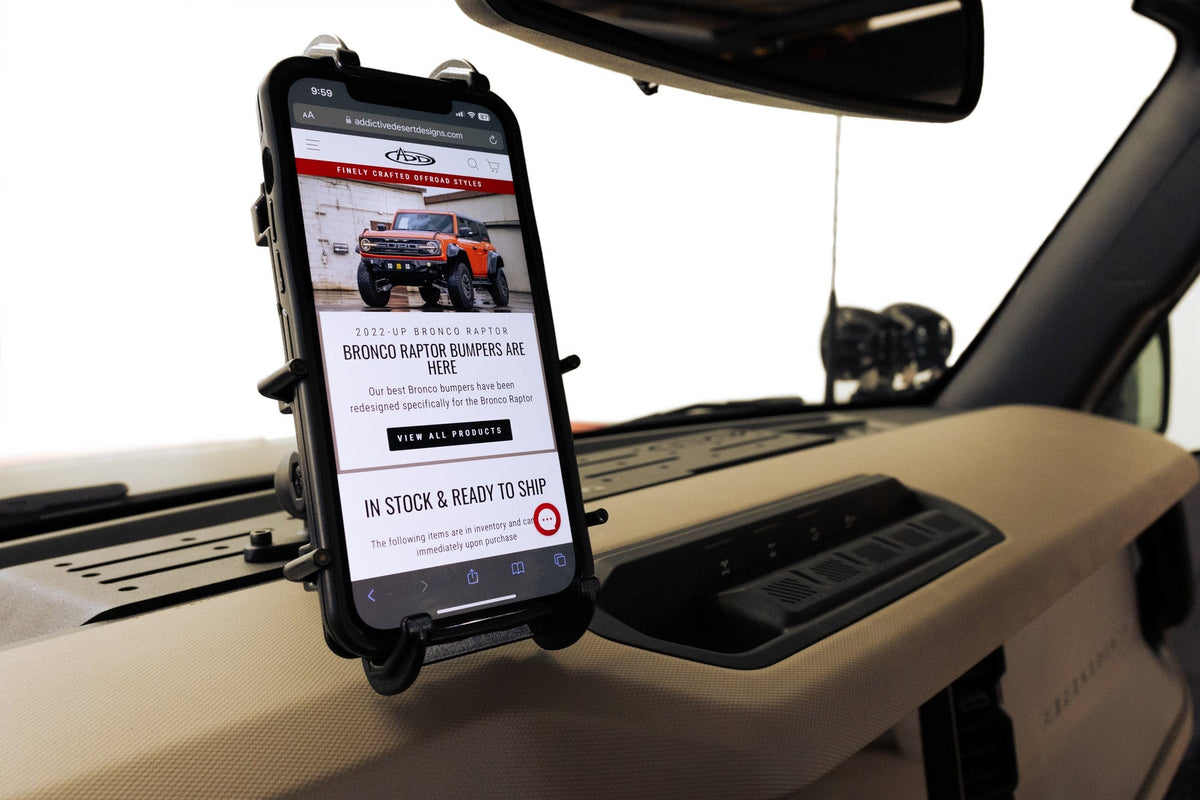 2021+ Ford Bronco Digital Device Dash Mount Addictive Desert Designs-4