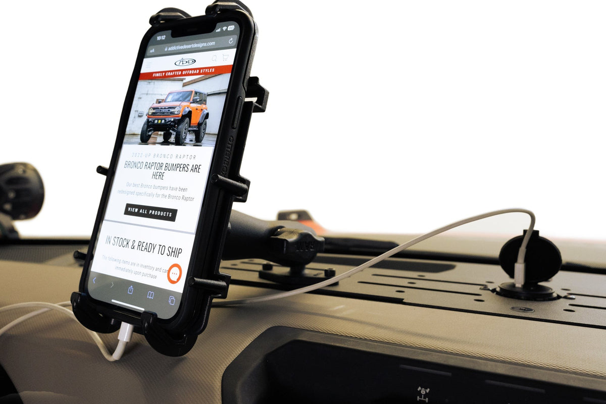 2021+ Ford Bronco Digital Device Dash Mount Addictive Desert Designs-6