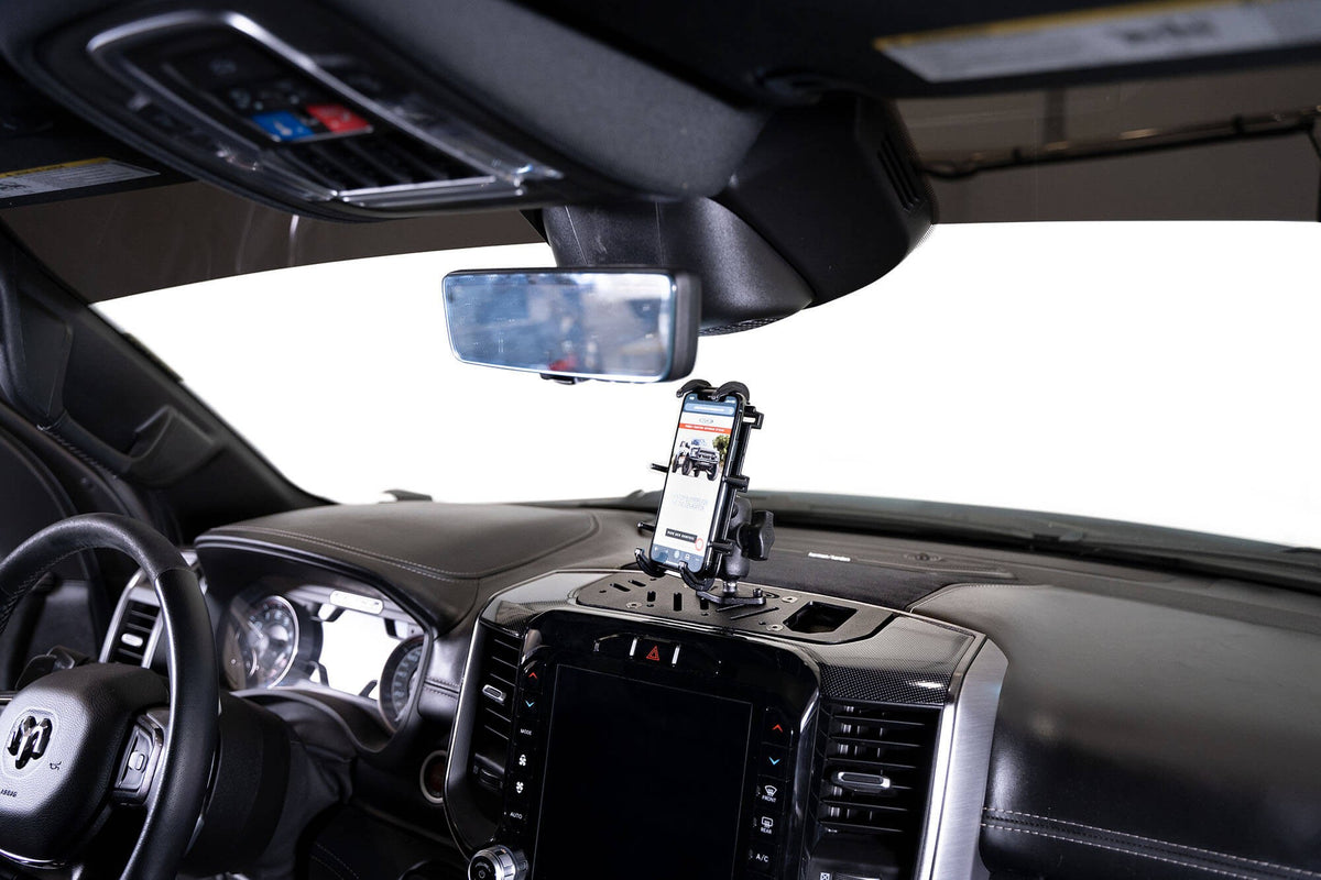 2019-2025 RAM 1500, TRX, RHO Digital Device Dash Mount Addictive Desert Designs-7