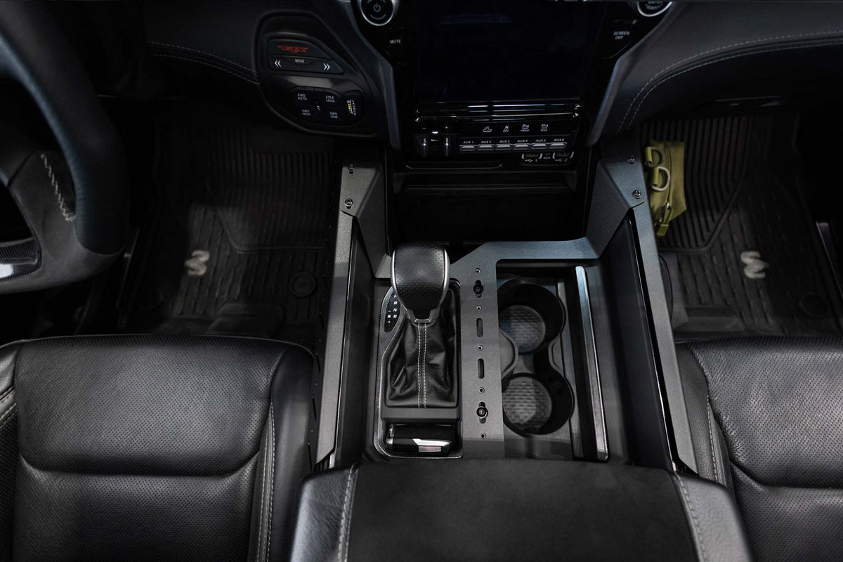 2021-2025 RAM 1500 TRX & RHO Center Console Molle Panels, Digital Device Bridge Addictive Desert Designs-11