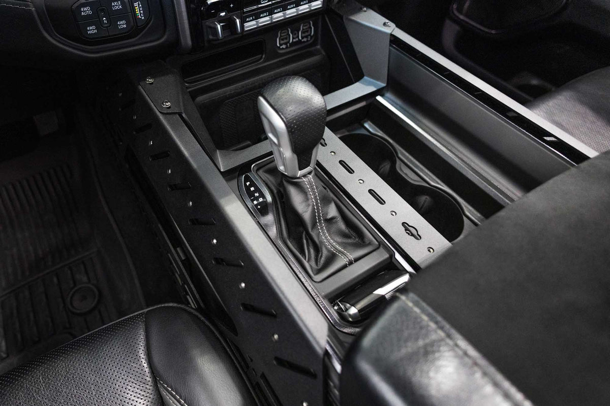 2021-2025 RAM 1500 TRX & RHO Center Console Molle Panels, Digital Device Bridge Addictive Desert Designs-10