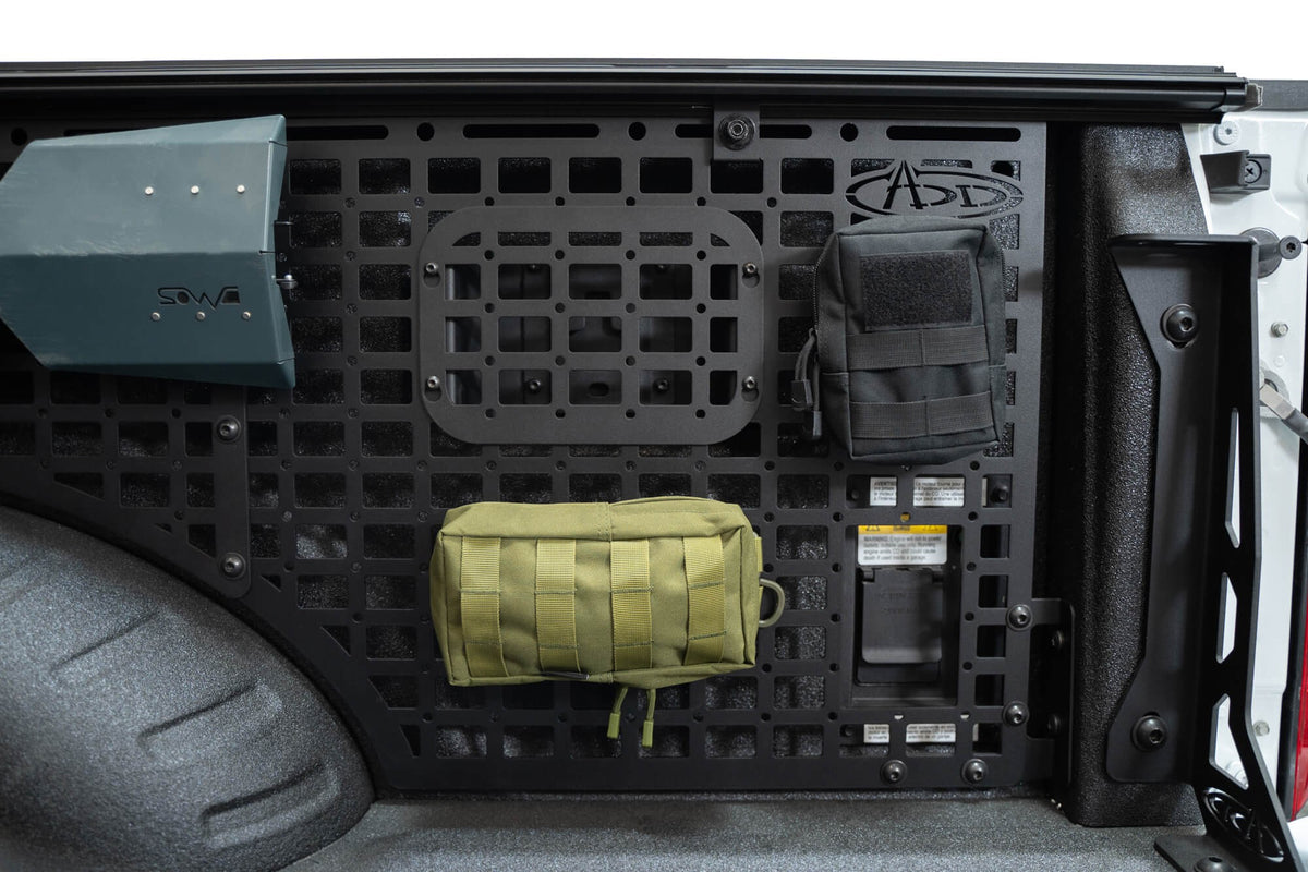 2023+ Ford Super Duty F-250 F-350 81.6 Inch Bed Bed Side Molle Passenger Side In Hammer Black Addictive Desert Designs-11