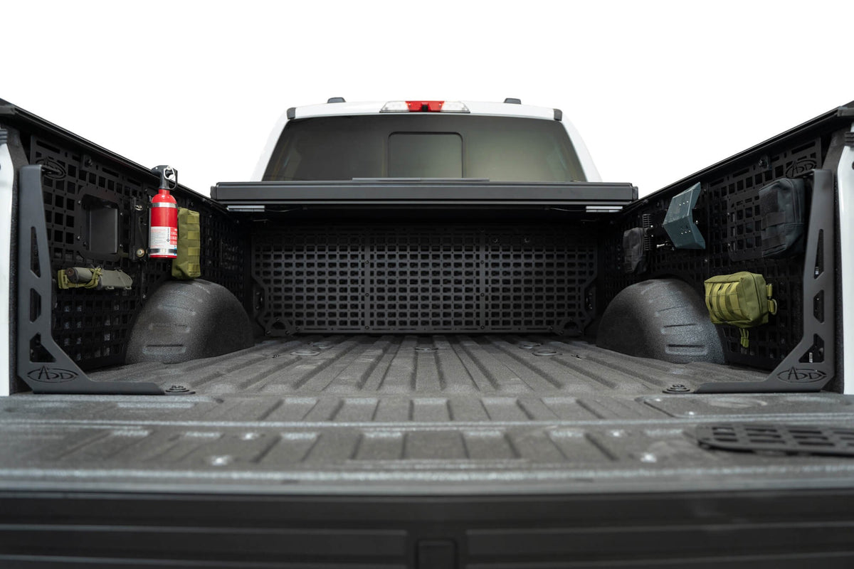 2023+ Ford Super Duty F-250 F-350 81.6 Inch Bed Bed Side Molle Passenger Side In Hammer Black Addictive Desert Designs-3