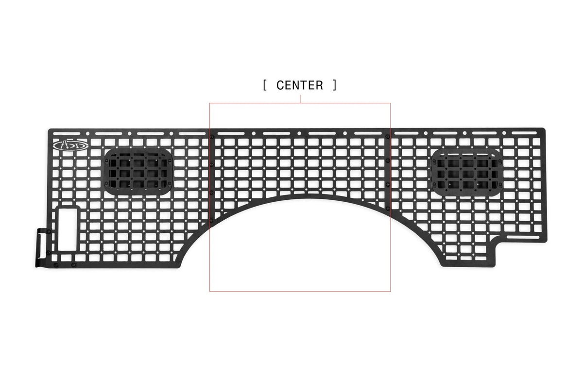 2023+ Ford Super Duty F-250 F-350 81.6 Inch Bed Bed Side Molle Passenger Side In Hammer Black Addictive Desert Designs-21