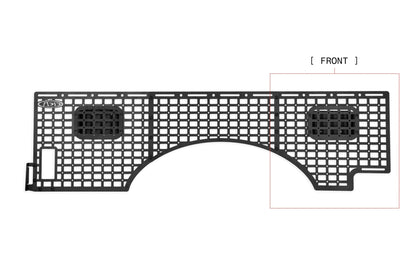 2023+ Ford Super Duty F-250 F-350 81.6 Inch Bed Bed Side Molle Passenger Side In Hammer Black Addictive Desert Designs-22