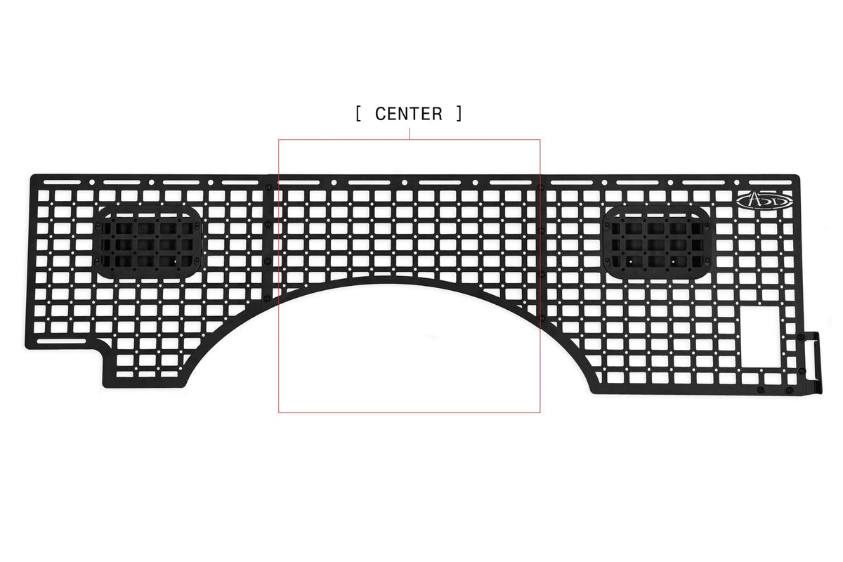 2023+ Ford Super Duty F-250 F-350 81.6 Inch Bed Bed Side Molle Passenger Side In Hammer Black Addictive Desert Designs-24