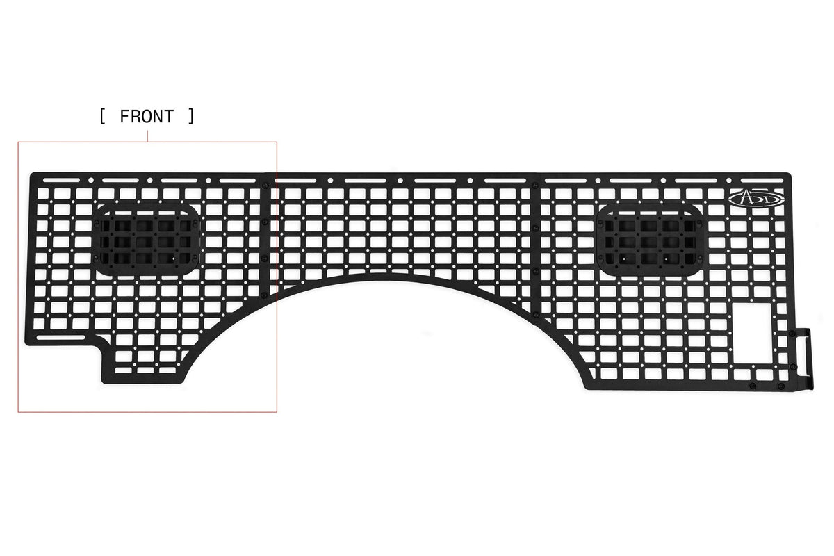 2023+ Ford Super Duty F-250 F-350 81.6 Inch Bed Bed Side Molle Passenger Side In Hammer Black Addictive Desert Designs-25