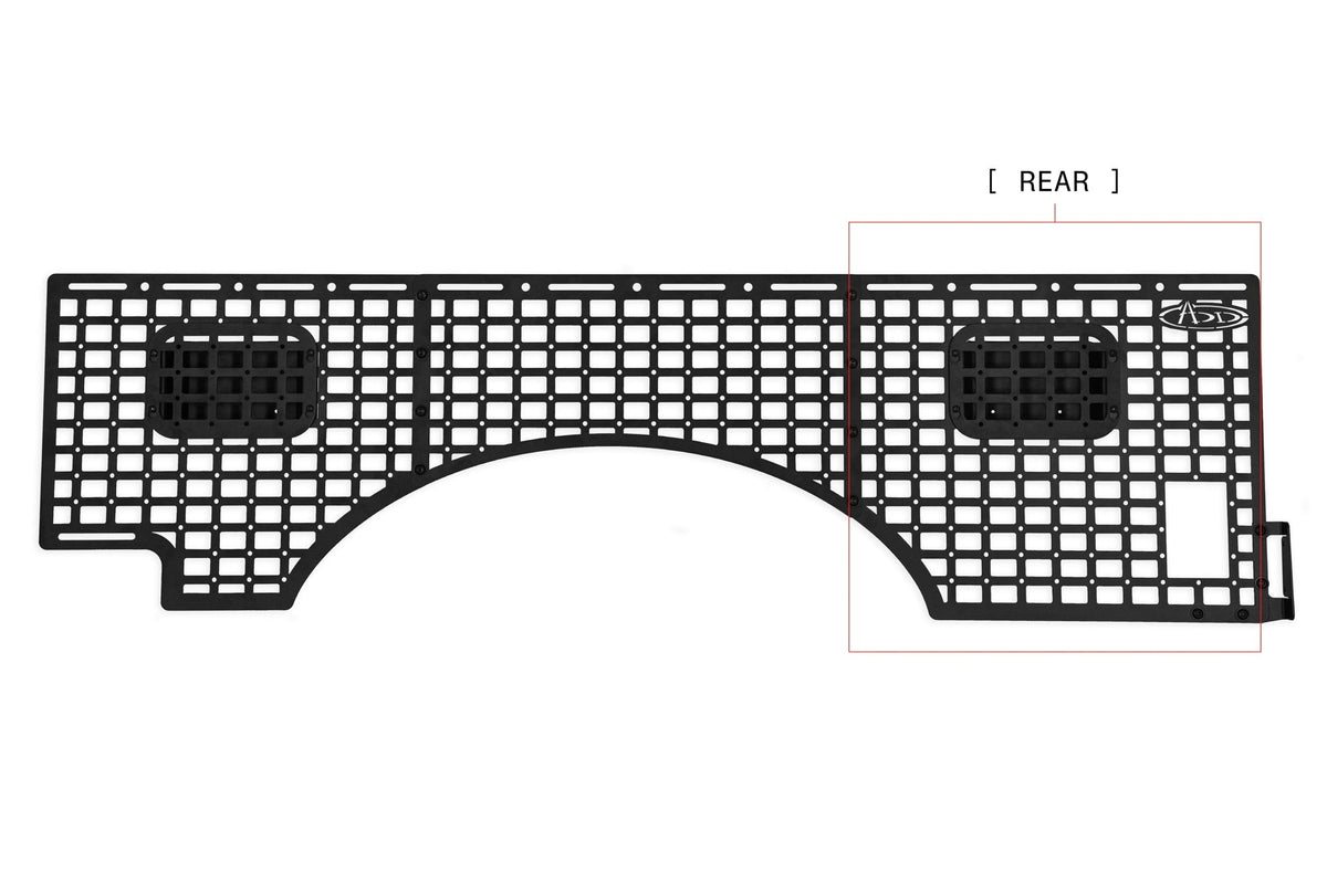 2023+ Ford Super Duty F-250 F-350 81.6 Inch Bed Bed Side Molle Passenger Side In Hammer Black Addictive Desert Designs-26