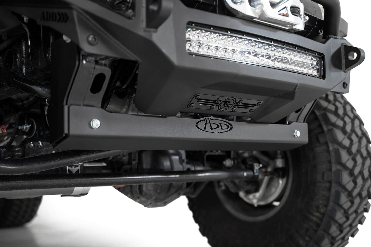 2018+ Jeep JL JLU JT Wrangler, Gladiator way Bar Skid Plate Addictive Desert Designs-5