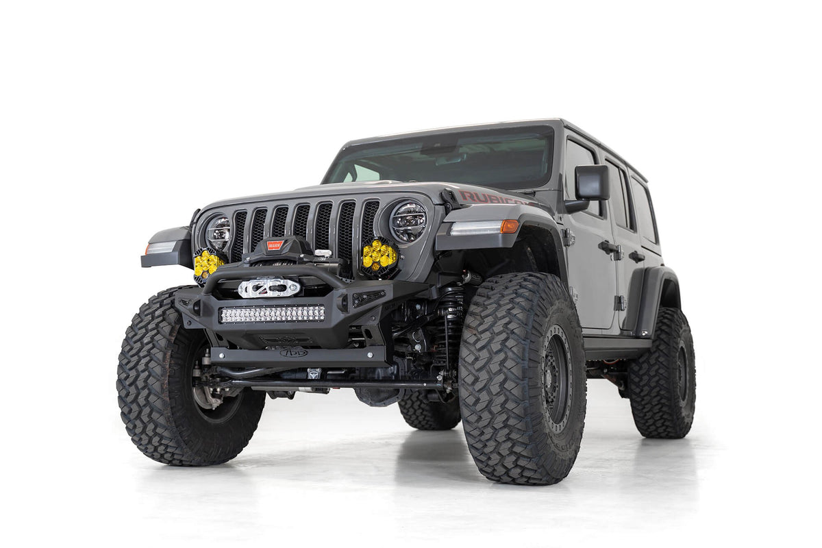 2018+ Jeep JL JLU JT Wrangler, Gladiator way Bar Skid Plate Addictive Desert Designs-6