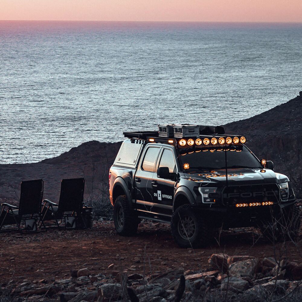 Platform One Roof Rack with 360 Degree Lighting (2015-2026 Ford F150) KC Hilites-3