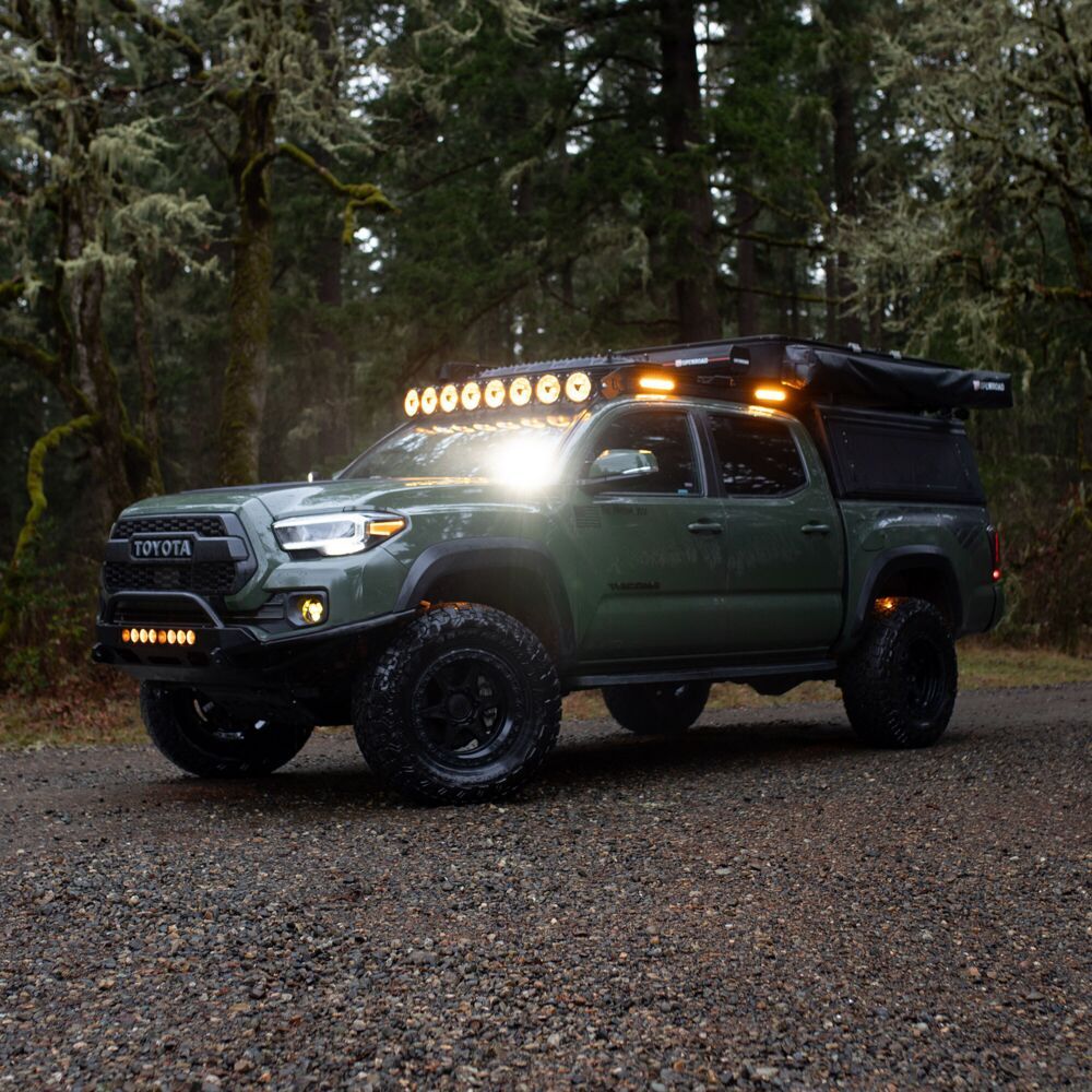 Platform One Roof Rack with 360 Degree Lighting (2005-2023 Toyota Tacoma) KC Hilites-3