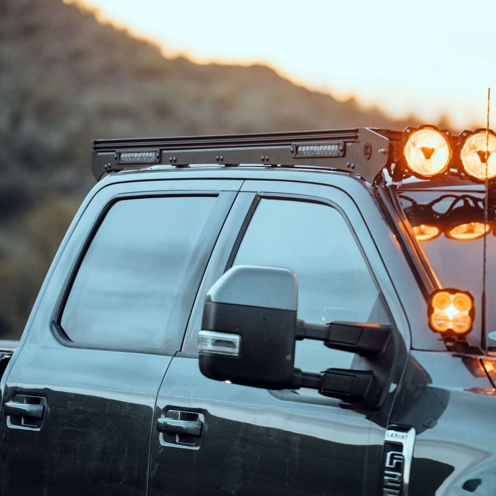 Platform One Roof Rack with 360 Degree Lighting (2017-2025 Ford Super Duty Truck) KC Hilites-5