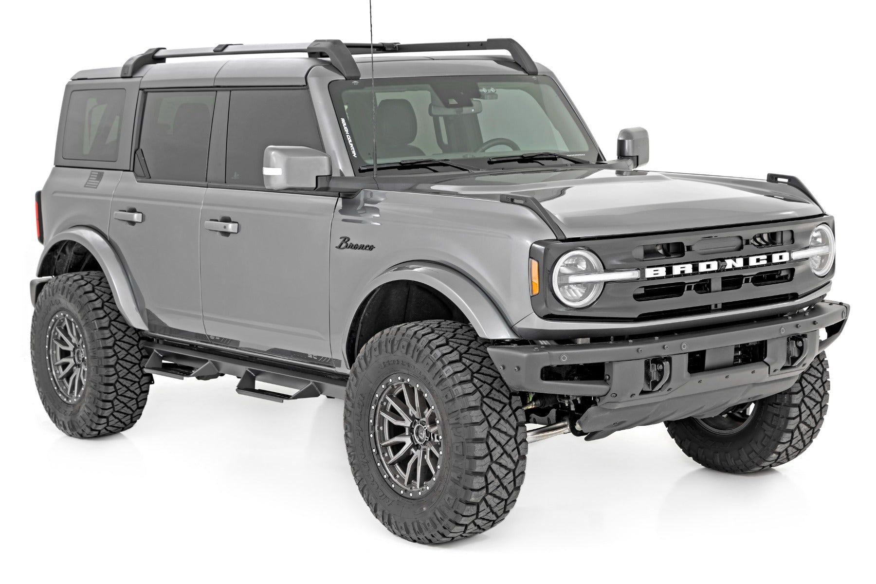 AL2 Drop Steps 4-Door Ford Bronco 4WD (21-23) Rough Country-2
