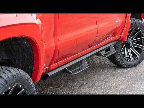 Rough Country Toyota Cab-Length AL2 Drop Steps 07-20 Tundra Crew Cab Rough Country