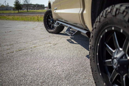 Toyota Cab-Length AL2 Drop Steps 07-20 Tundra Crew Cab Rough Country-4