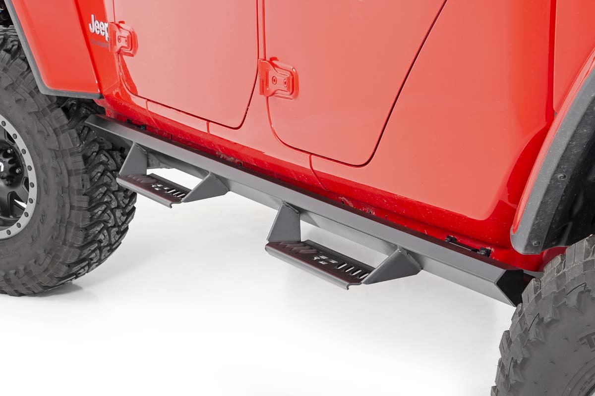 Rough Country Jeep Cab-Length AL2 Drop Steps 2020 Gladiator JT Rough Country