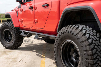 Jeep Cab-Length AL2 Drop Steps 2020 Gladiator JT Rough Country-4