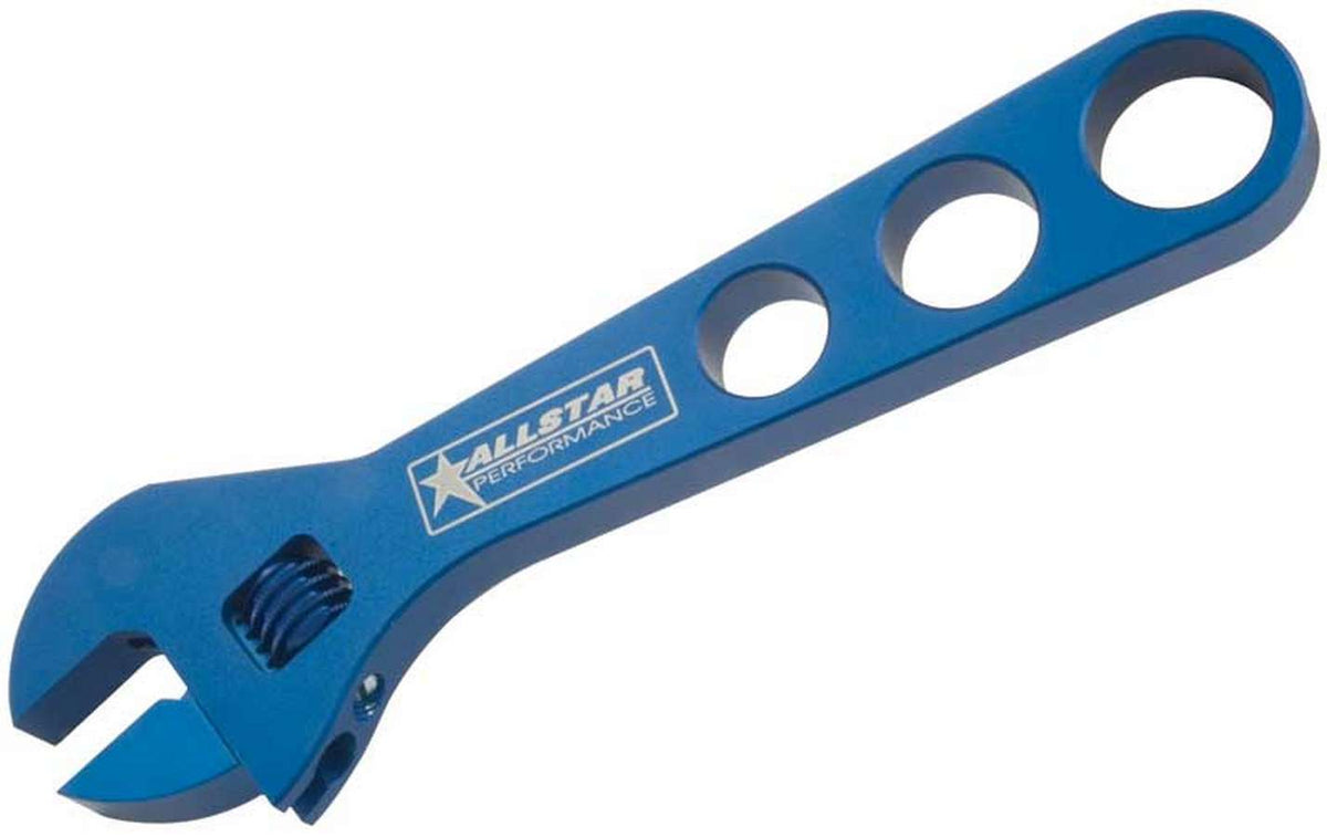 Adjustable AN Wrench Single End Aluminum Blue Anodized Each Allstar Performance-1