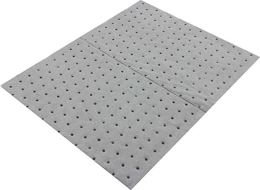 Absorbent Pad 15 x 10 Inch Polypropylene Gray All Fluid Types Set of 100 Allstar Performance
