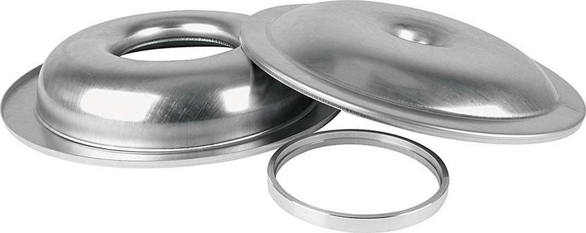 Air Cleaner Assembly Lightweight 14 Inch Round Requires Element 5-1/8 Inch Carb Flange Dropped Base Aluminum Kit Allstar Performance-7