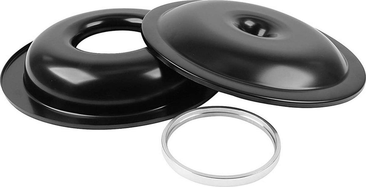 Air Cleaner Assembly Lightweight 14 Inch Round Requires Element 5-1/8 Inch Carb Flange Dropped Base Aluminum Kit Allstar Performance-6