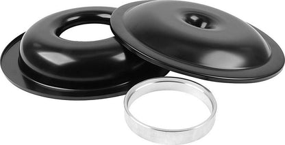 Air Cleaner Assembly Lightweight 14 Inch Round Requires Element 5-1/8 Inch Carb Flange Dropped Base Aluminum Kit Allstar Performance-4