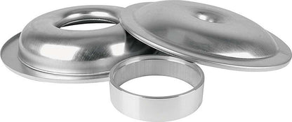 Air Cleaner Assembly Lightweight 14 Inch Round Requires Element 5-1/8 Inch Carb Flange Dropped Base Aluminum Kit Allstar Performance-3