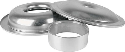 Air Cleaner Assembly Lightweight 14 Inch Round Requires Element 5-1/8 Inch Carb Flange Dropped Base Aluminum Kit Allstar Performance-1