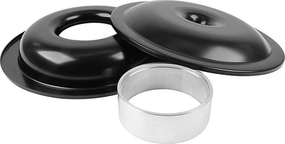 Air Cleaner Assembly Lightweight 14 Inch Round Requires Element 5-1/8 Inch Carb Flange Dropped Base Aluminum Kit Allstar Performance