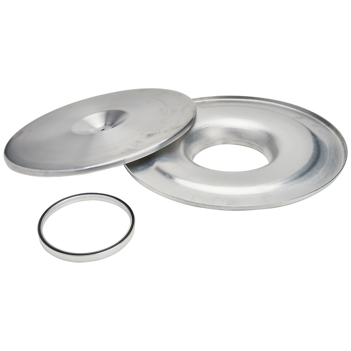 Air Cleaner Assembly Lightweight 14 Inch Round Requires Element 5-1/8 Inch Carb Flange Flat Base 1/2 Inch Spacer Aluminum Kit Allstar Performance-1