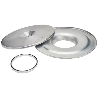 Air Cleaner Assembly Lightweight 14 Inch Round Requires Element 5-1/8 Inch Carb Flange Flat Base 1/2 Inch Spacer Aluminum Kit Allstar Performance-1