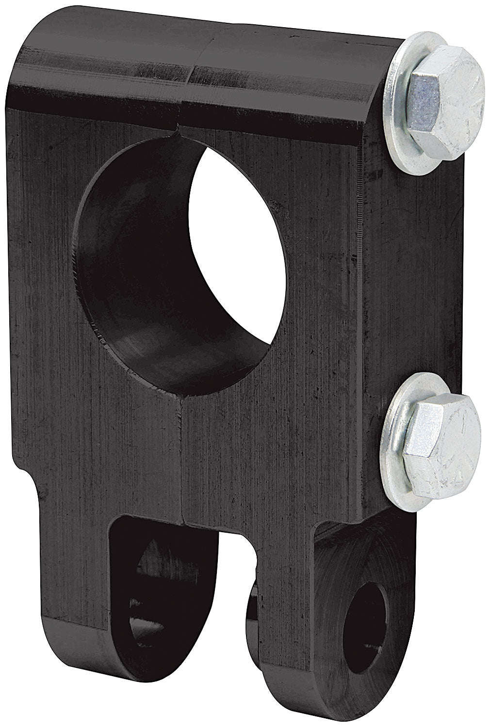 5th Coil Mount Bracket Clamp-On 4 Inch Long Aluminum Black Anodized 1-1/2 Inch OD Tube Each Allstar Performance