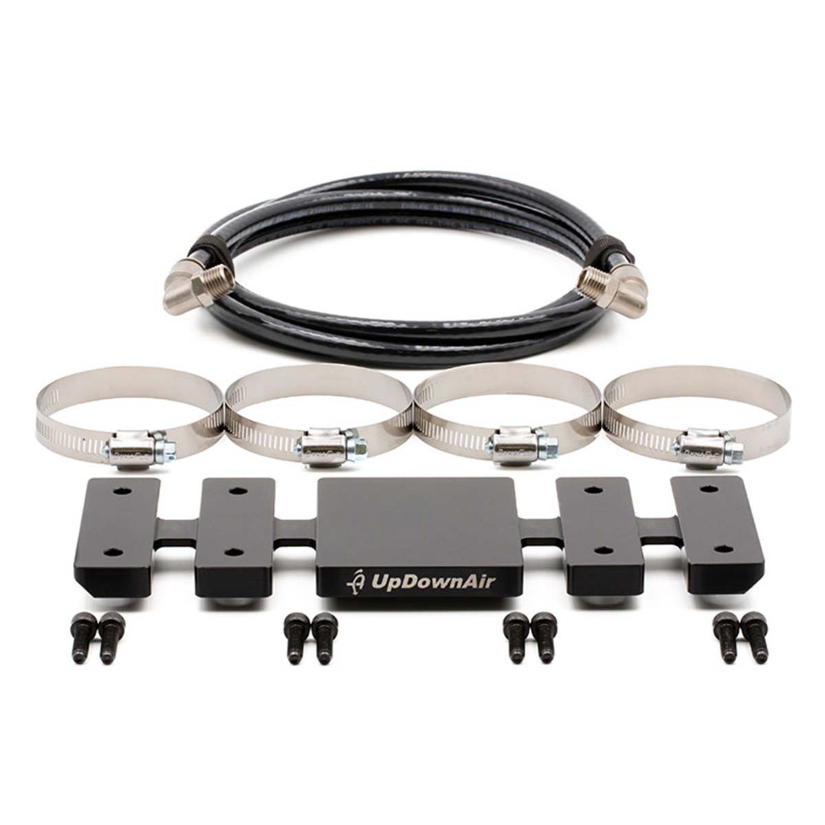 Compressor Mount & Connection Kit UTV for ARB & EGOI II Dual Compressor Black Up Down Air