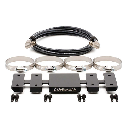 Compressor Mount & Connection Kit UTV for ARB & EGOI II Dual Compressor Black Up Down Air