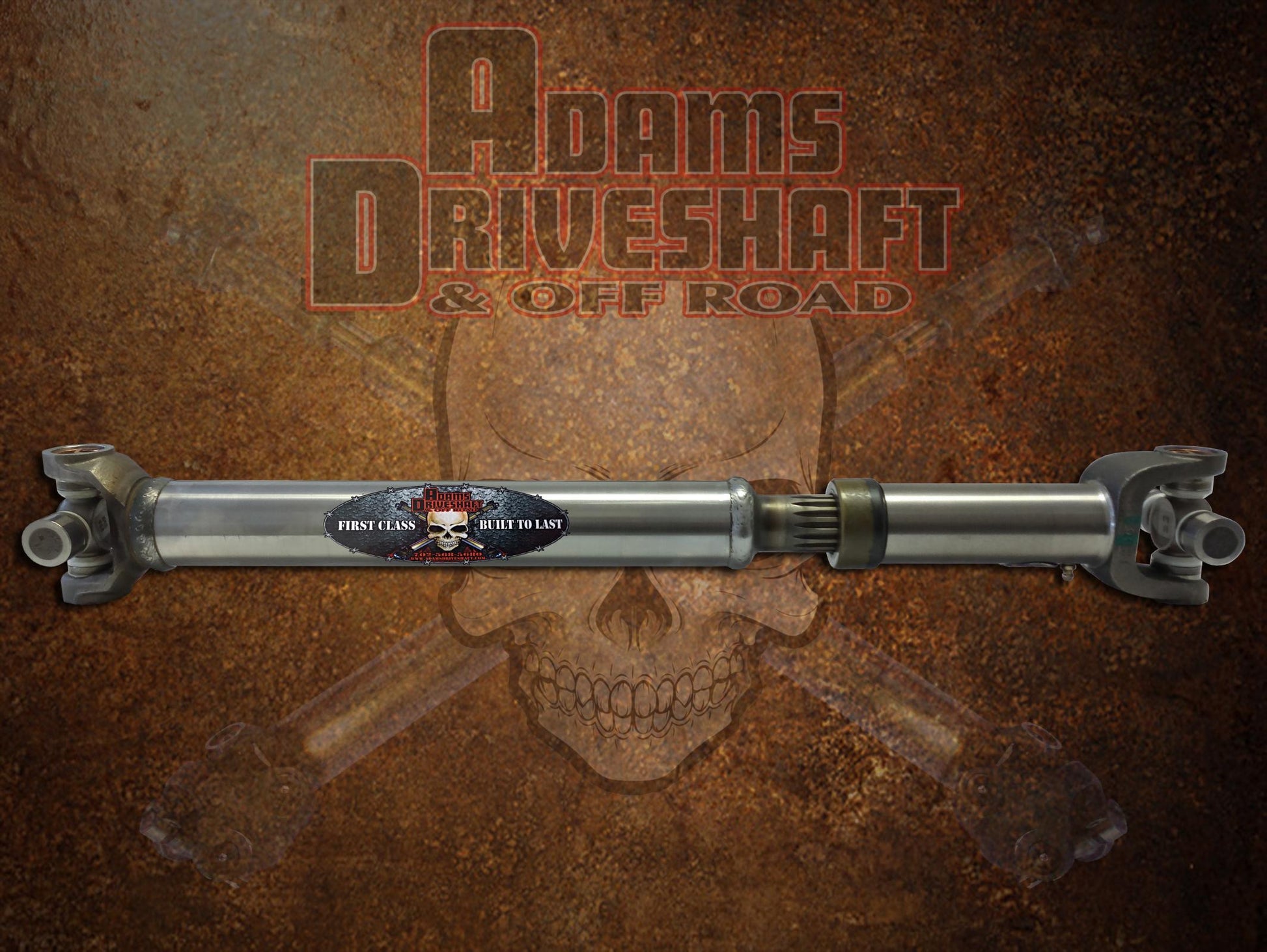 CJ Rear Slip N Stub 1310 Extreme Duty Series Solid U-Joints Adams Driveshaft