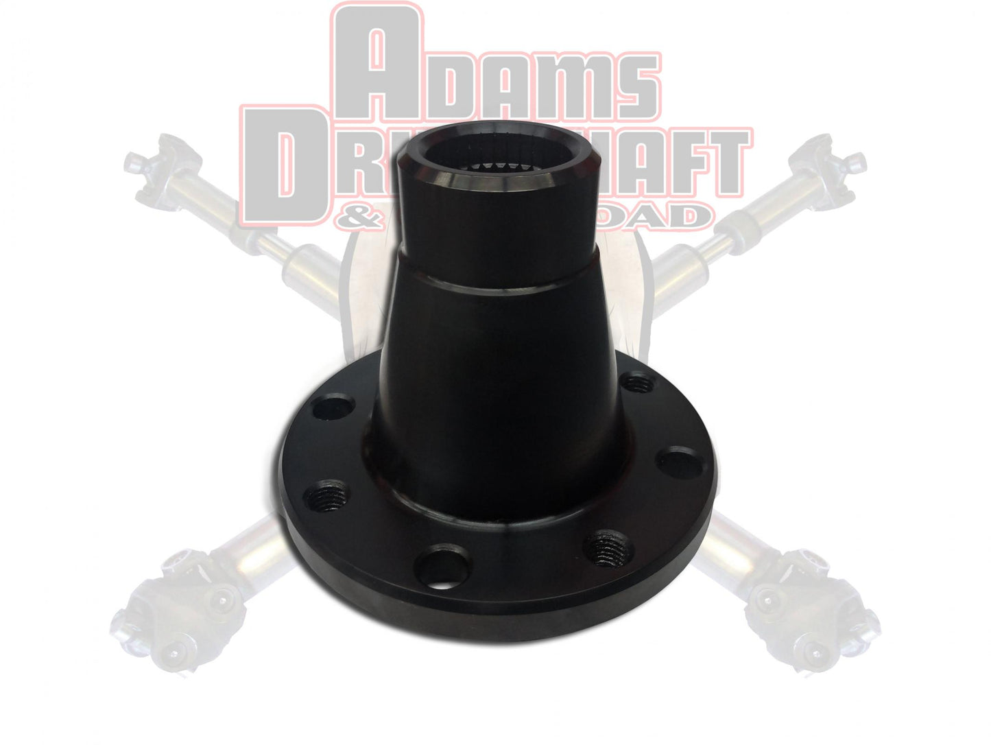 Forged Jeep JK Front 1350 Series CV Transfer Case Flange With 2 Inch Pilot Adams Driveshaft