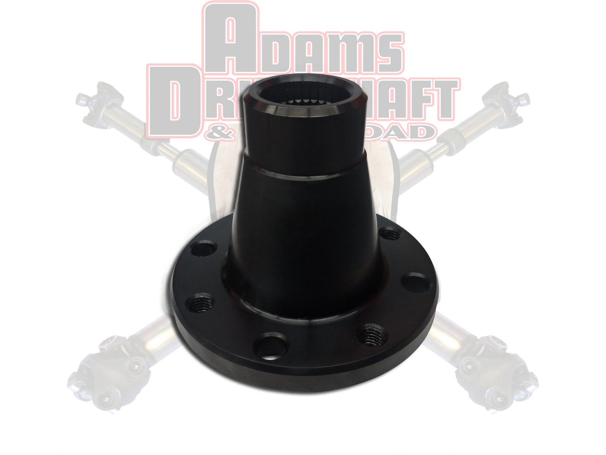 Forged Jeep JK Front 1350 Series CV Transfer Case Flange With 2 Inch Pilot Adams Driveshaft