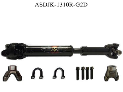 JK Rear 1310 CV Greaseable 2 Door Adams Driveshaft-3