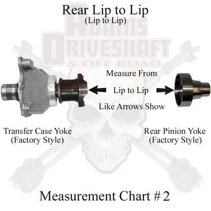 JK Rear 1350 CV Greaseable 2 Door Adams Driveshaft-2