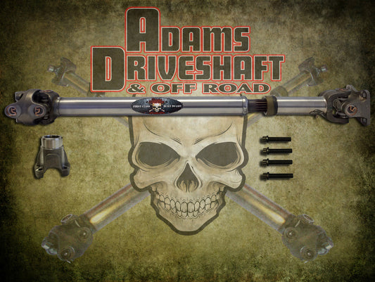 JL Front 1310 Solid CV with Flange 2 or 4 Door (Rubicon - Sport - Sahara) Adams Driveshaft-1