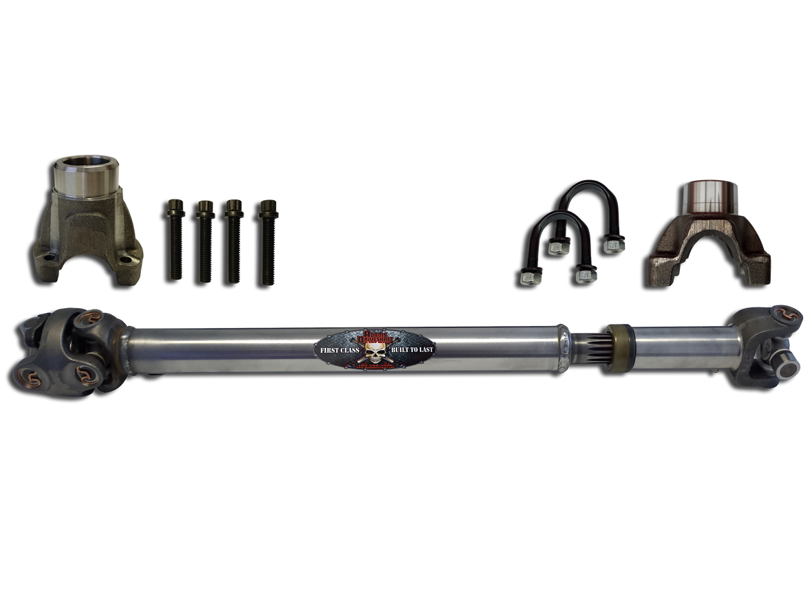 JL Rear 1310 Solid CV 2 Door (Sport - Sahara) Pinion Yoke Style Adams Driveshaft