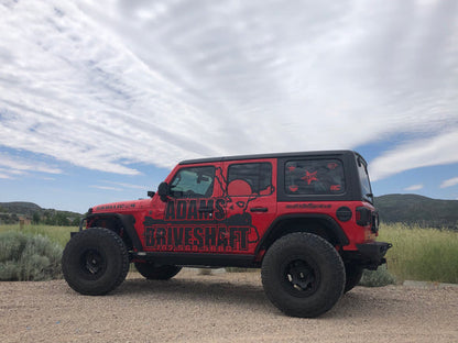 JL Rear 1310 Solid CV 2 Door (Sport - Sahara) Pinion Yoke Style Adams Driveshaft-3