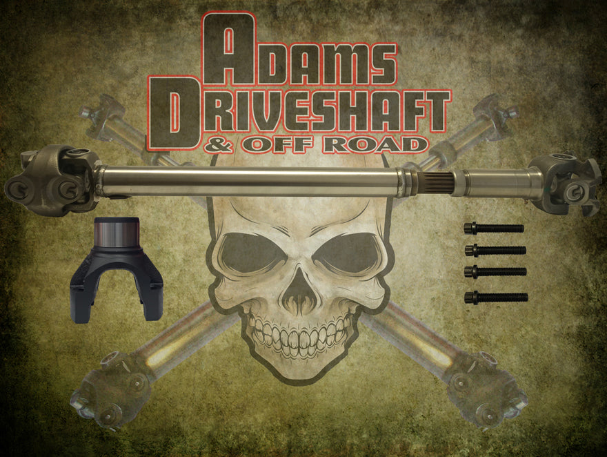 JL Front 1350 Solid CV (Half Round) (Rubicon - Sport - Sahara) Adams Driveshaft-1