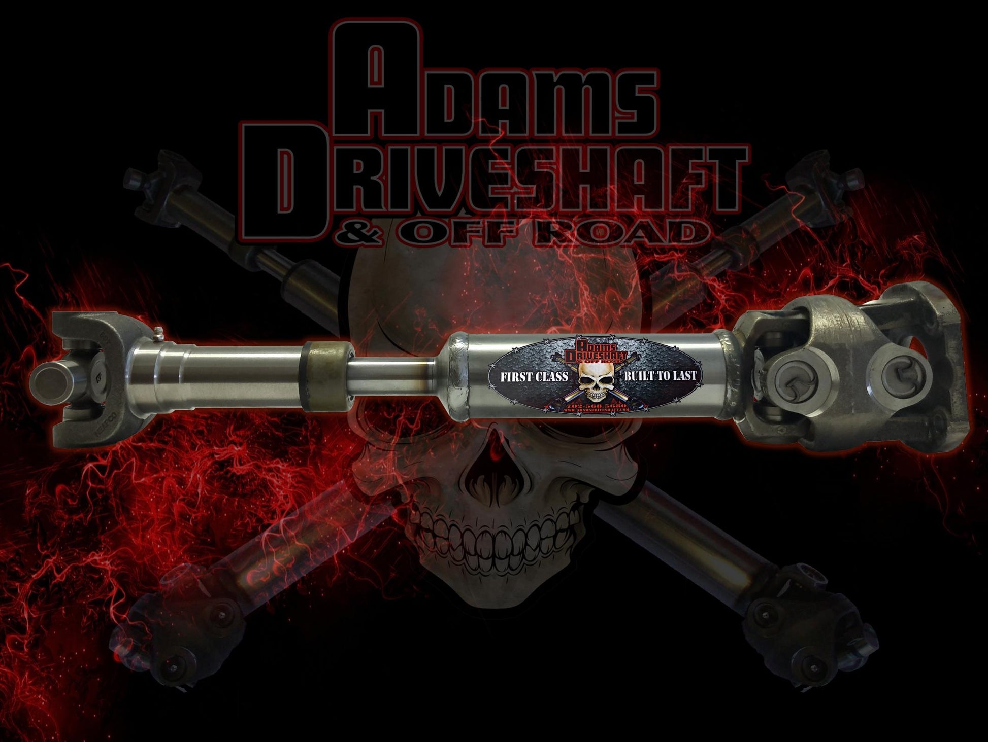 Jeep LJ Rubicon Rear 1350 CV Extreme Duty Series Adams Driveshaft